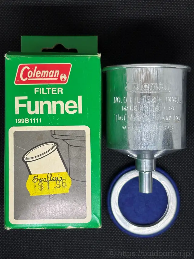 コールマン No.0 アルミファンネル 元箱付き