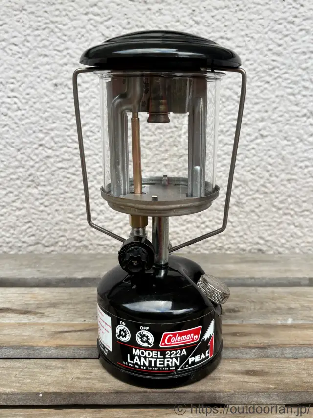 コールマン 222A 黒 1/88製ピークワンランタン