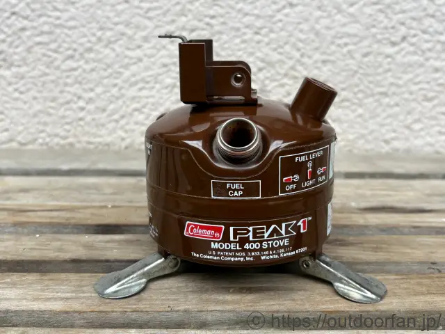 コールマン400 中期型デカール燃料タンク 9/82製 ピークワンストーブ