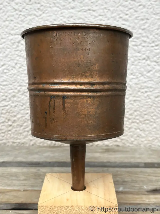 コールマン Coleman 1920年代 鉄製銅メッキ No.1 大型ファンネル