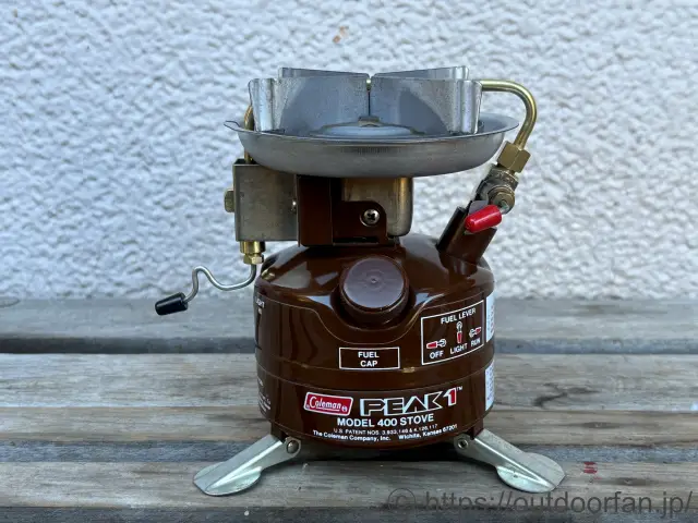 コールマン 400 茶 1/83製 ピークワンストーブ