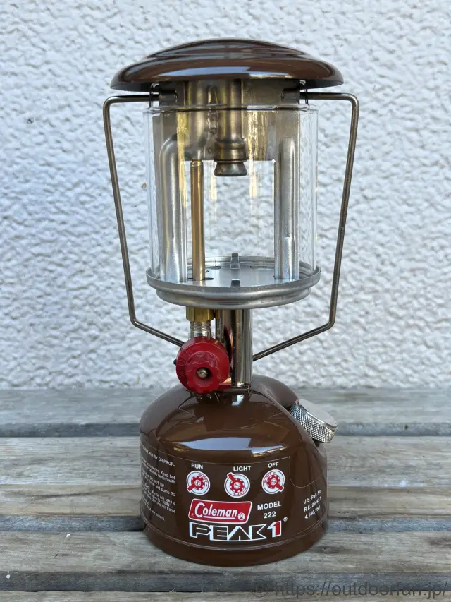 コールマン 222 茶 1/82製 ピークワンランタン