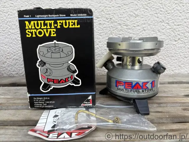 コールマン 550Bストーブ 12/96製 NOS ケロシン用ジェネレーター&元箱付き