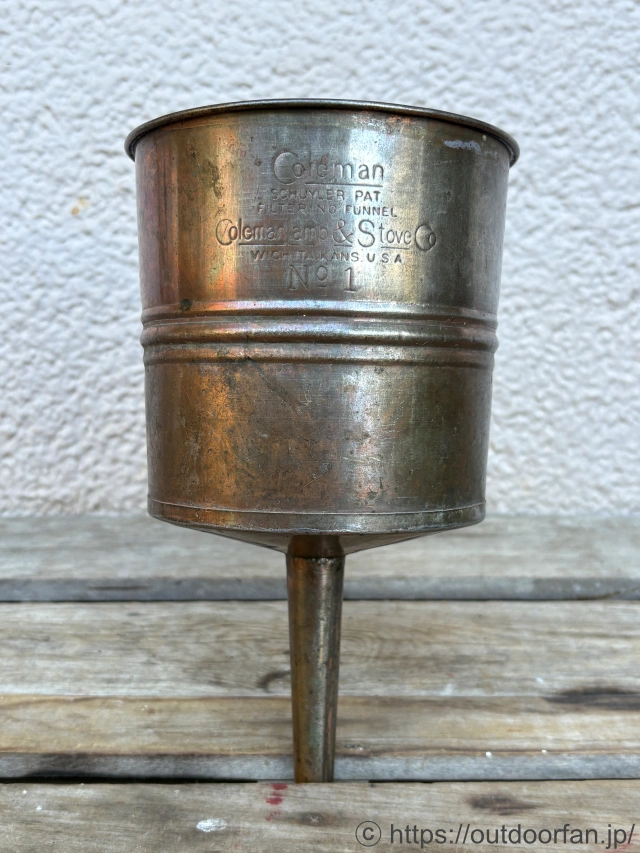コールマン Coleman 1920年代 鉄製銅メッキ No.1 大型ファンネル