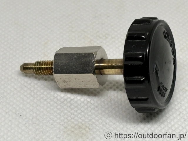 コールマン 500用 燃料バルブステム&ホイール 500-2531 初期型メッキ仕様