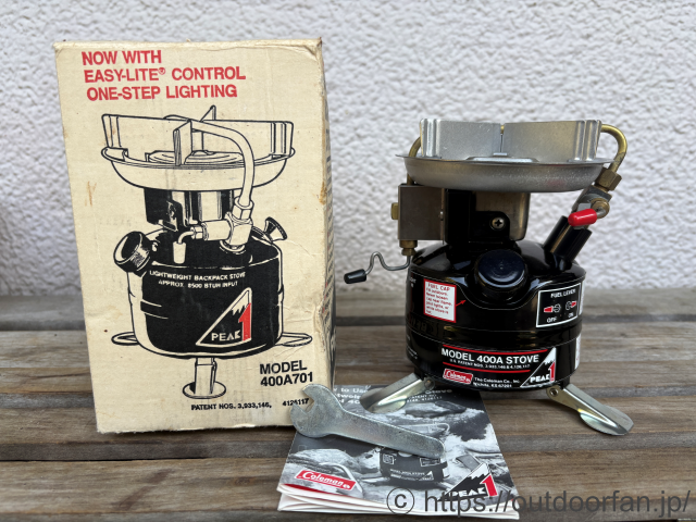 コールマン 400A 5/84製 波型ゴトク NOS