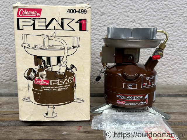 コールマン 400 茶 3/84製 元箱付き