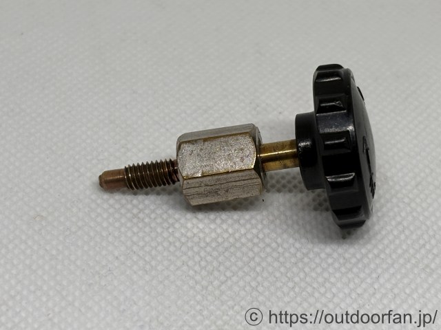 コールマン 500用 燃料バルブステム&ホイール 500-2531 メッキ仕様