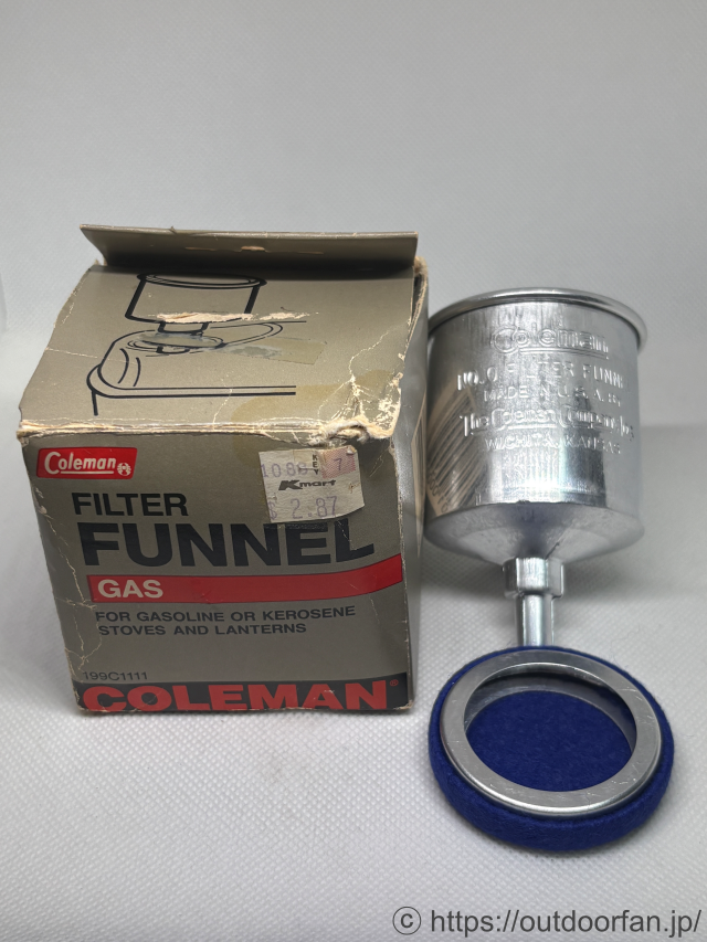 【未使用品】コールマン No.0 アルミファンネル 元箱付き